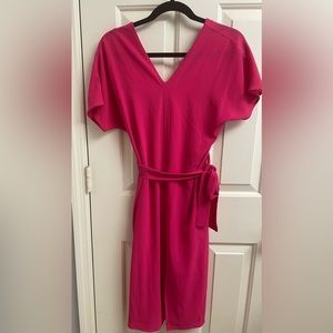 Bobeau Pink Dress w/ sash hot pink XS
